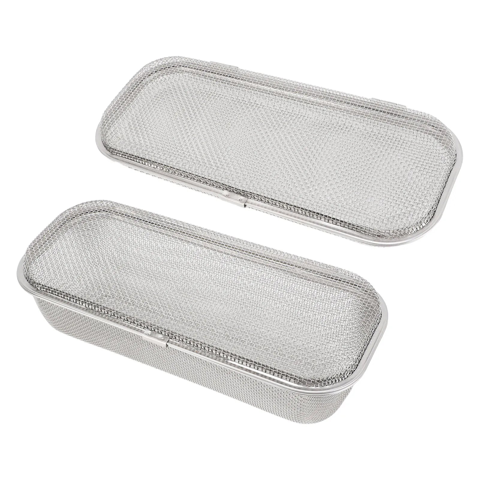 Dishwasher Basket 304 Stainless Steel Dishwasher Silverware Holder Mesh Drain Safe Multifunctional Rectangular for Small Items