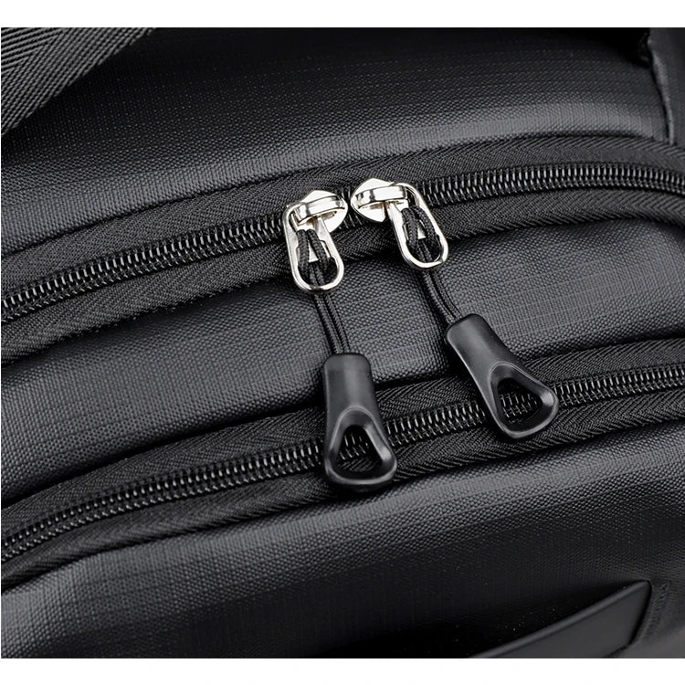 Business backpack, laptop backpack, travel bag, black, large capacity, suitable for different scenarios
