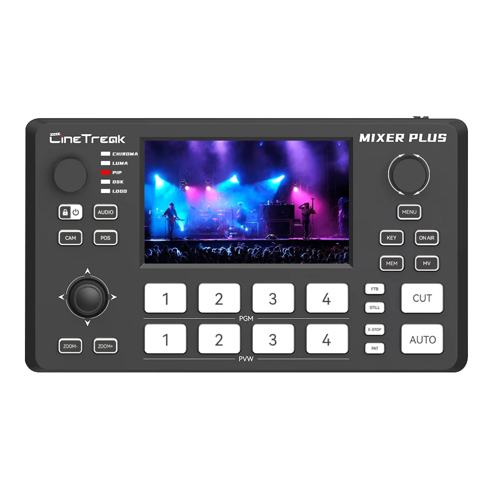 Cinetreak Mixer Plus 4 Channel HDMI-compatible Output Live Video Switcher with 4.5" Real-time Multi View Monitoring