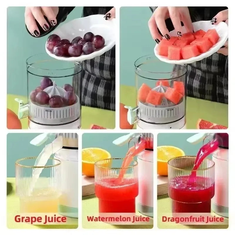 Portable USB Juicer Fully Automatic Fruit Juice Extractor Household Electric Squeezer for Orange Lemon