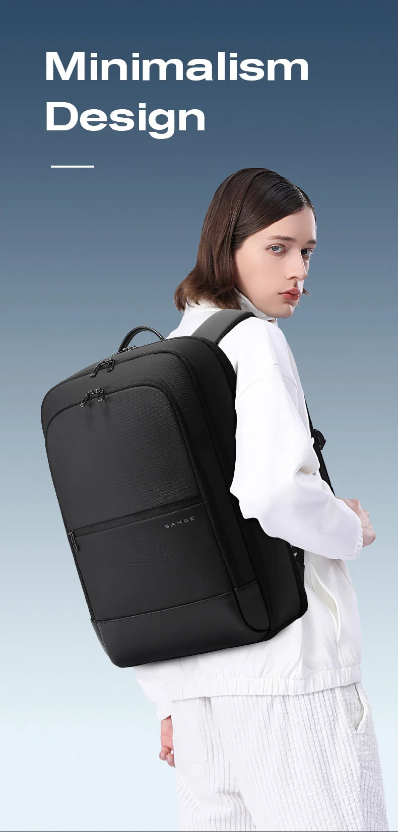 Bange Business Backpack Fashion Multi-back Large-capacity Backpacks Men's Shuttle Service Travel Computer Bag