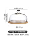 Cake Display Stand Fruit Plate with Cover Food Glass Cover Transparent Display Cake Plate Desserts Dish Cutlery Kitchen Utensils