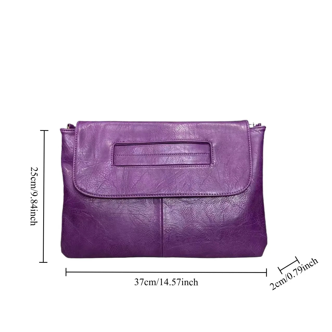 Ladies' Fashion Business High Capacity Glove Bag Soft Leather Document Storage Shoulder Bag