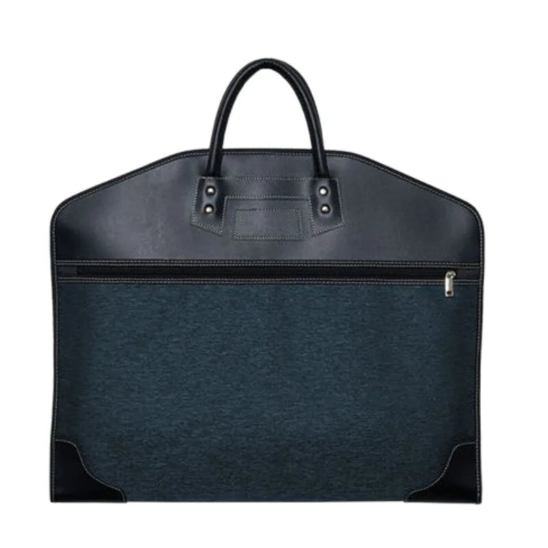 Leather Suit Garment Bag for Travel, Waterproof Dustproof Cover, Lightweight Foldable Business Suit Carrier for Air Travel