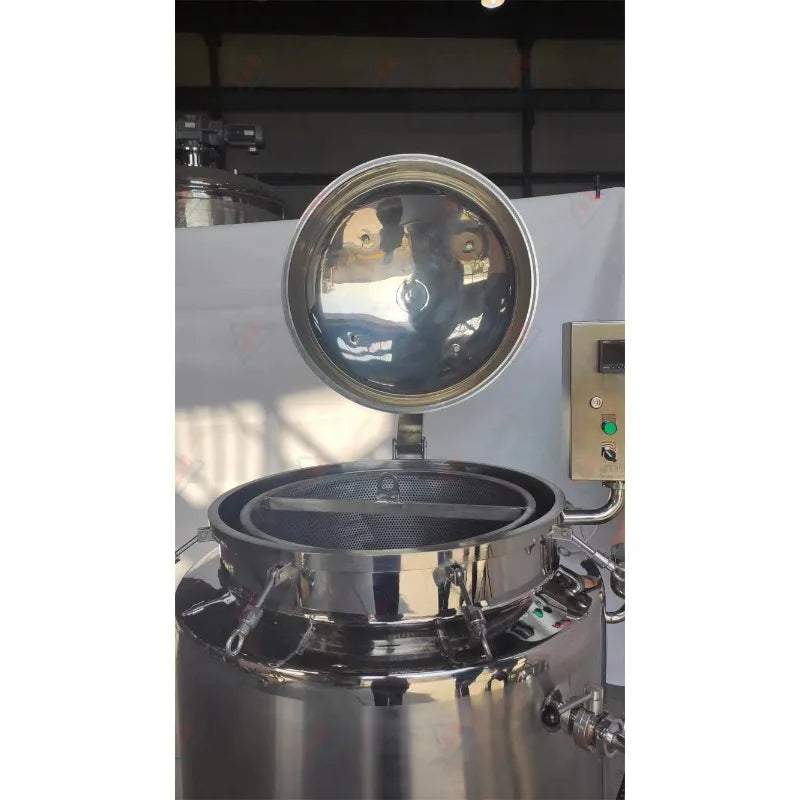 Customized Food Grade Stainless Steel Pressure Cooker Cooking Vessels 100liter with Pneumatic Device