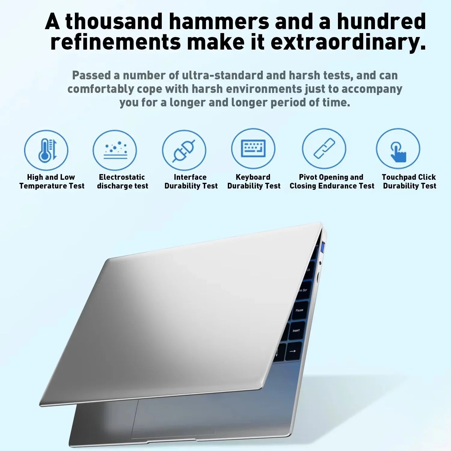 Fine 14.1'' Laptop with Intel 4405U,120Hz FHD IPS Screen,32GB RAM,2TB SSD,5000mAh Backlit Keyboard