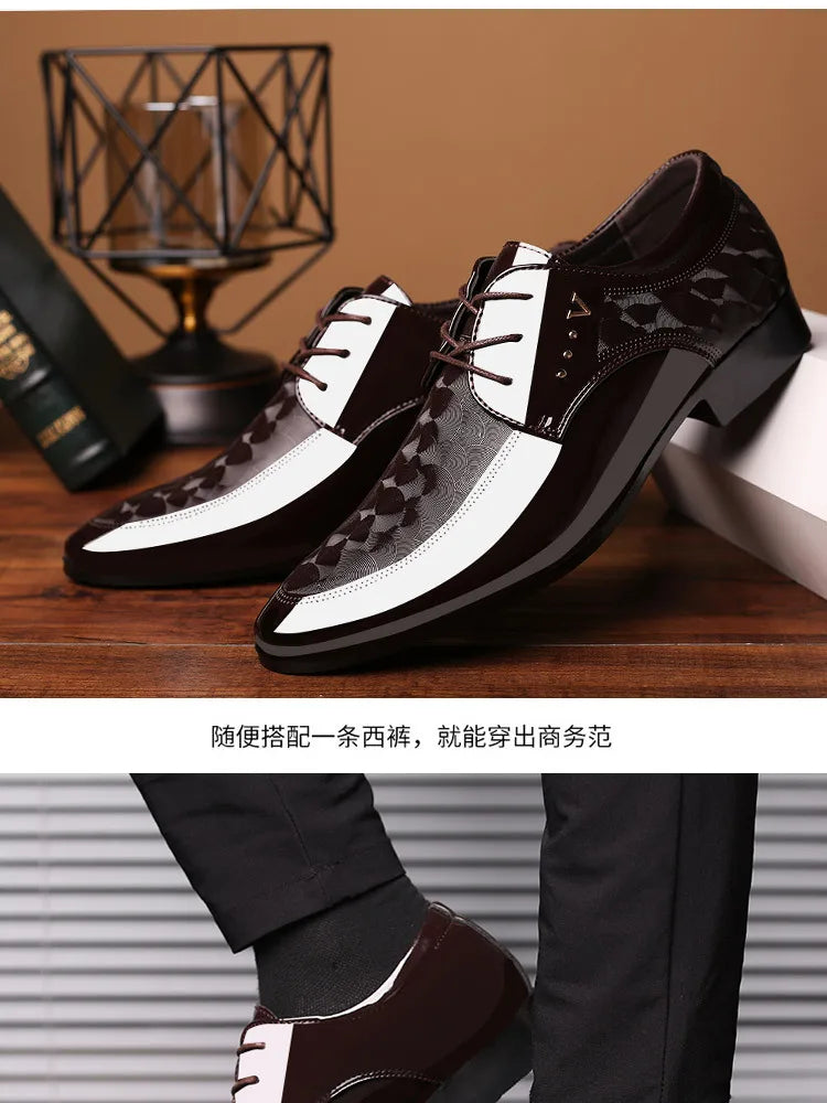 Designer Leather Shoes for Men Business Dress Shoes Versatile Wedding Shoes Men Shoe Classic Loafers Men Zapatos Para Hombres