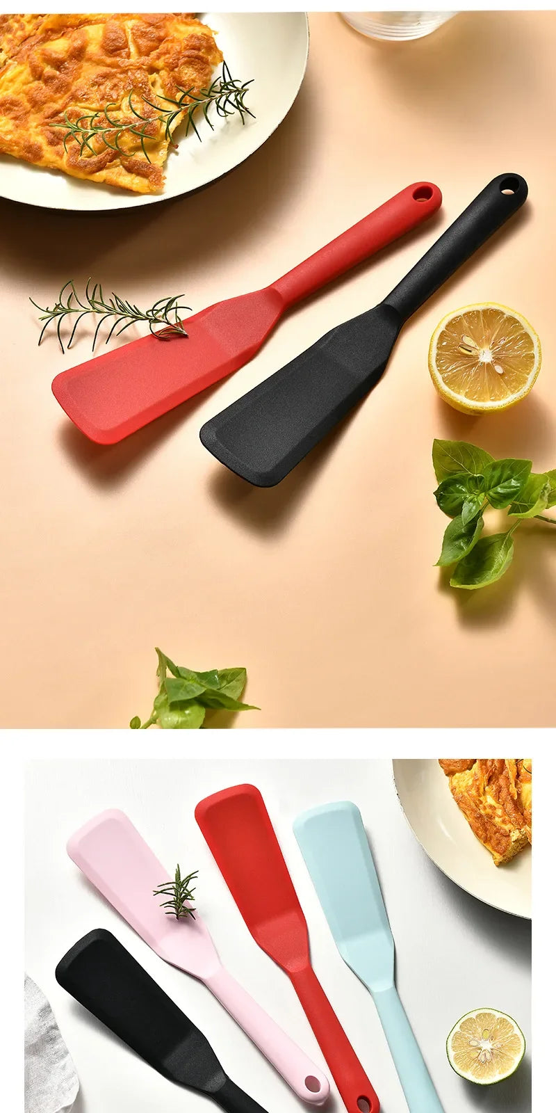 Silicone Frying Spatula Cooking Spatula Steak Spatula Kitchen Non Stick Surface Kitchen Pancakes Fried Eggs