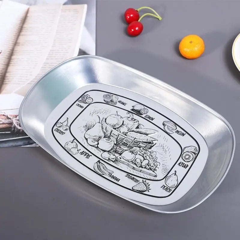 G6KF Serving Tray Dessert Tray Dinner Breads Plates Fruits Display Dishes