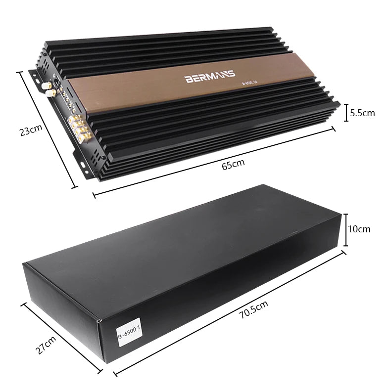 Competition grade 6500W mono car audio amplifier, low distortion, smooth sound quality, 0.5,1 ohm single-stage D high-power car