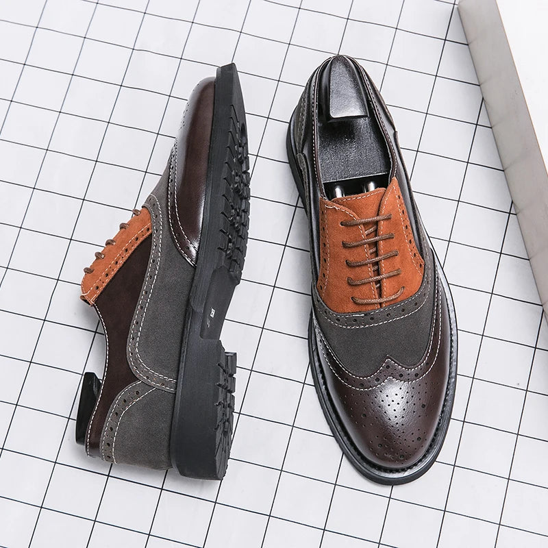 Classic Brand Men's Genuine Leather Shoes Men's Business Shoes High-end Banquet Men's Dress Shoes Versatile Men's Casual Shoes
