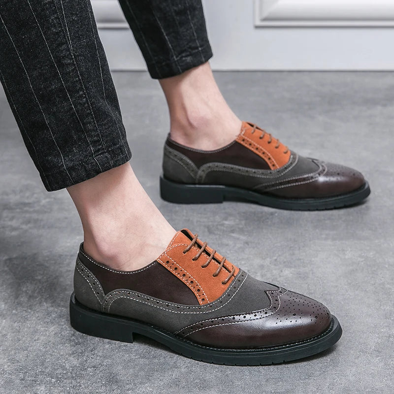 Classic Brand Men's Genuine Leather Shoes Men's Business Shoes High-end Banquet Men's Dress Shoes Versatile Men's Casual Shoes