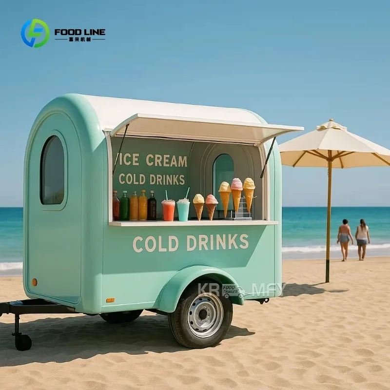 Equipment Concession Catering Truck USA Customized Food Trailer With Full restaurant Kitchen