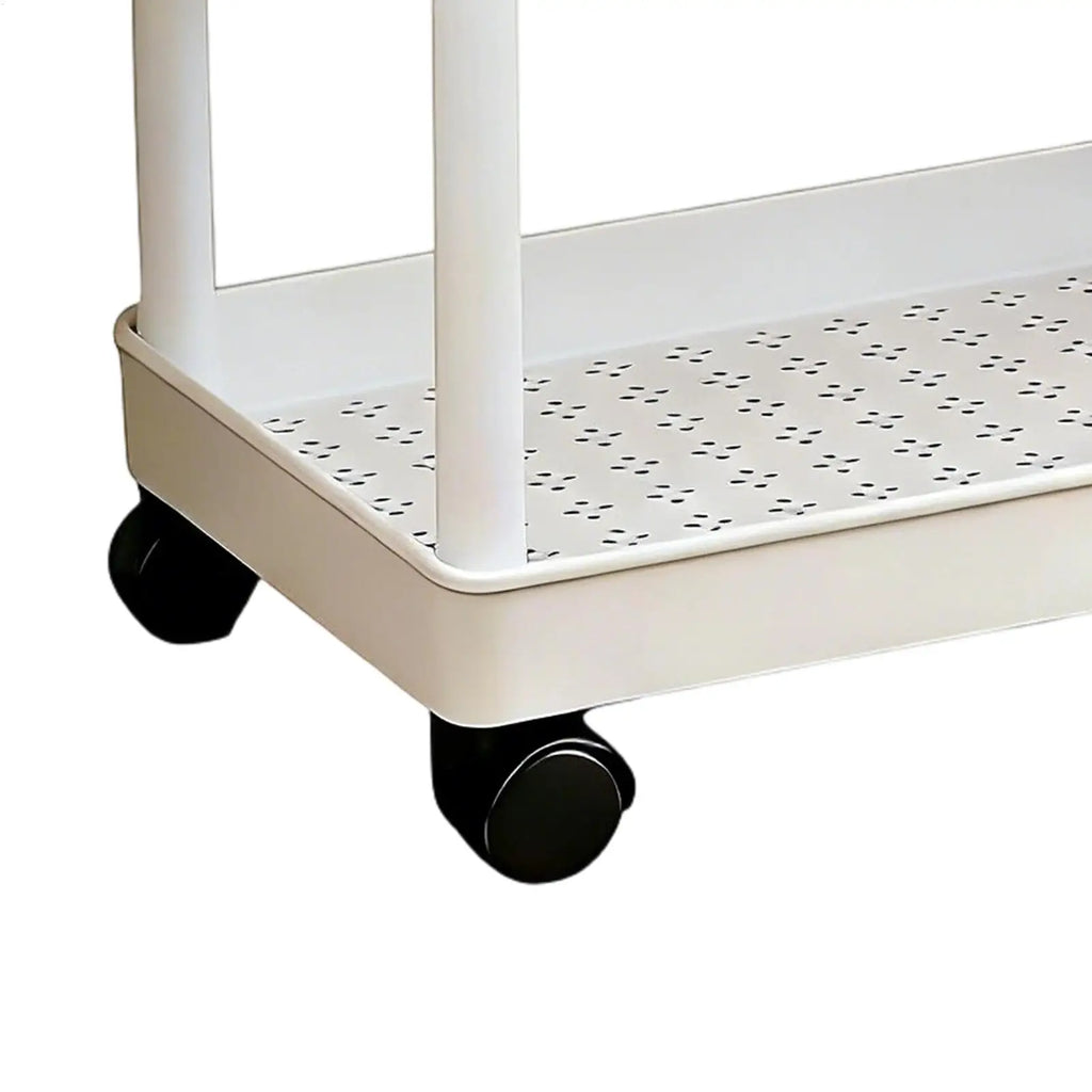 Kitchen Storage Rack 2 Tier Storage Stand With Wheels Space-saving Organizer For Home Athroom Pantry Laundry Dorm Workplace