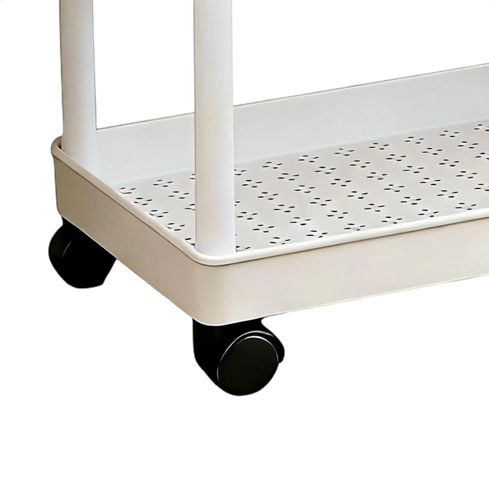 Kitchen Storage Rack 2 Tier Storage Stand With Wheels Space-saving Organizer For Home Athroom Pantry Laundry Dorm Workplace