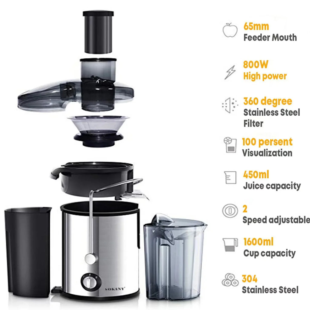 Juice Extractor Professional Juicer Machines Large Capacity caliber slag separation electric automatic multi-function juicer