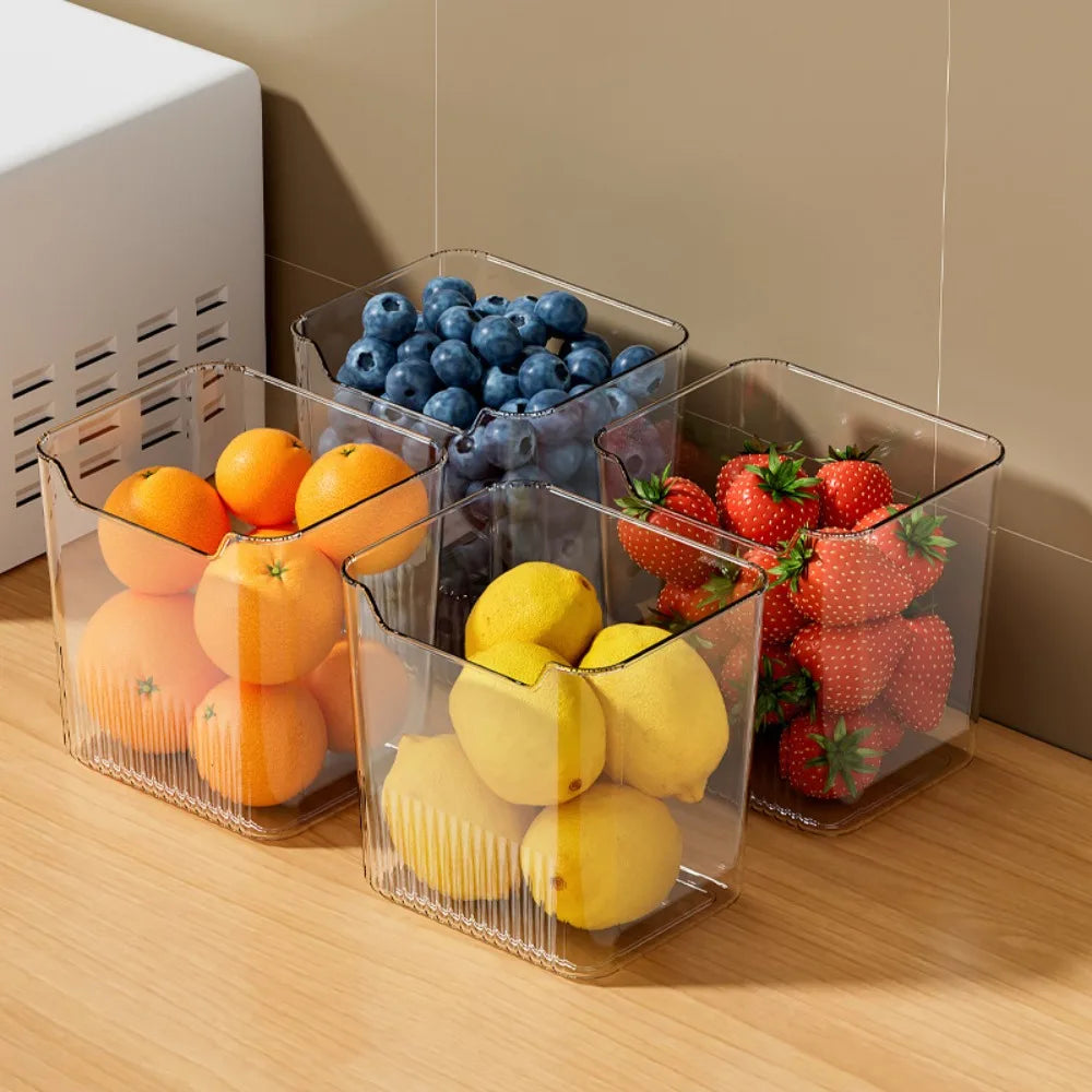 Multifunctional Refrigerator Side Door Storage Box Kitchen Organizer Fresh Preservation Storage Box Food Classification Shelf