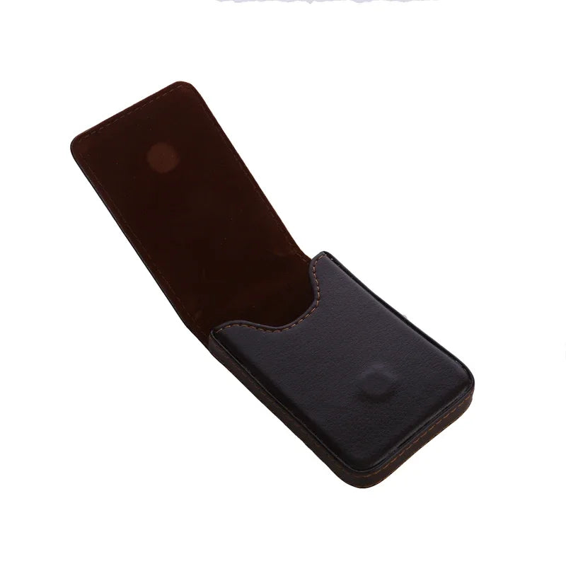 Vertical Version PU Leather Business Card Case Business Card Holder Pocket Business Office Name Card Holder With Magnetic Shut