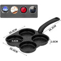 Egg Pan Nonstick and Egg Frying Pan Versatile Breakfast Skillet for Eggs Pancakes Plett with Gas Stove and Induction Cooktop