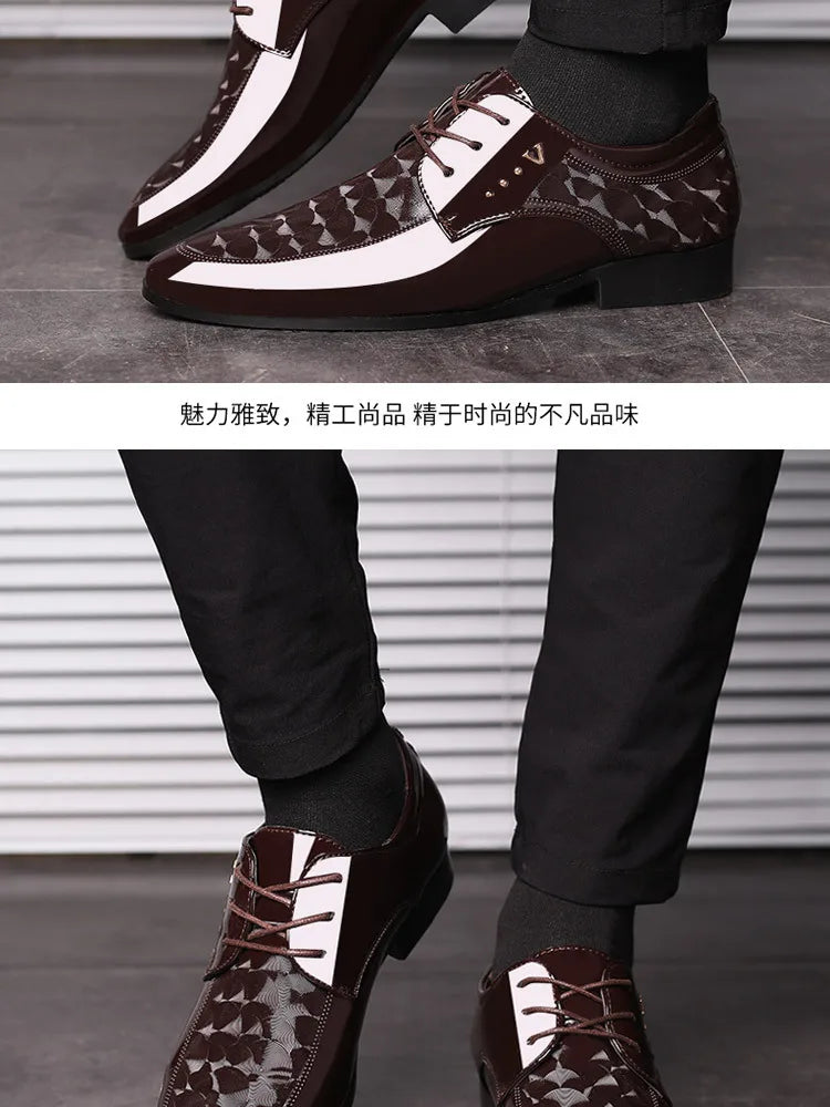 Designer Leather Shoes for Men Business Dress Shoes Versatile Wedding Shoes Men Shoe Classic Loafers Men Zapatos Para Hombres