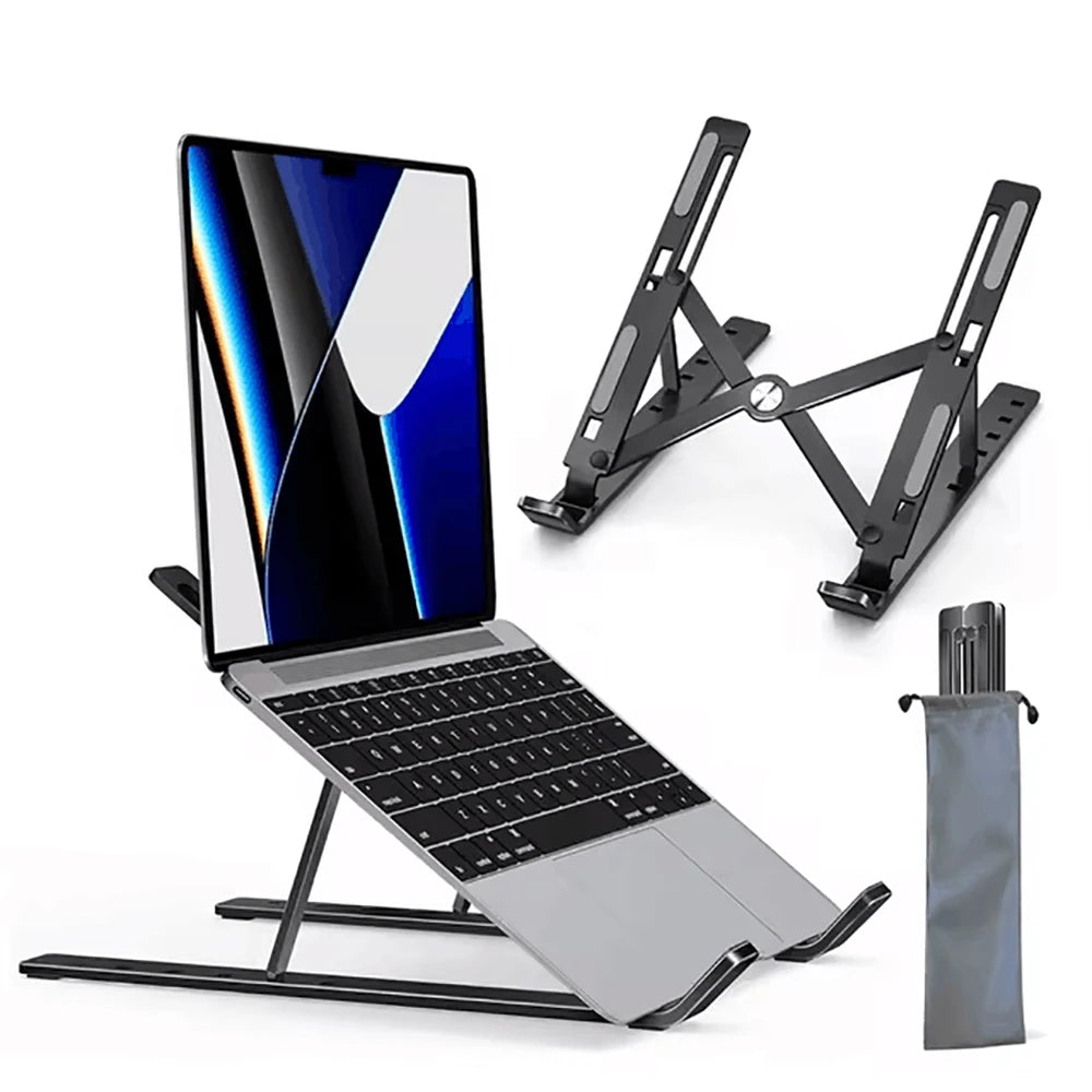 Adjustable Laptop Holder Foldable Computer Monitor Holder Portable Notebook Stand For Macbook Air iPad Tablets Base Accessories