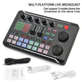 Live Sound Card Audio Mixer With Interface DJ Mixer Effects Voice Changer Bluetooth-compatible Mixer For Live Streaming Singing