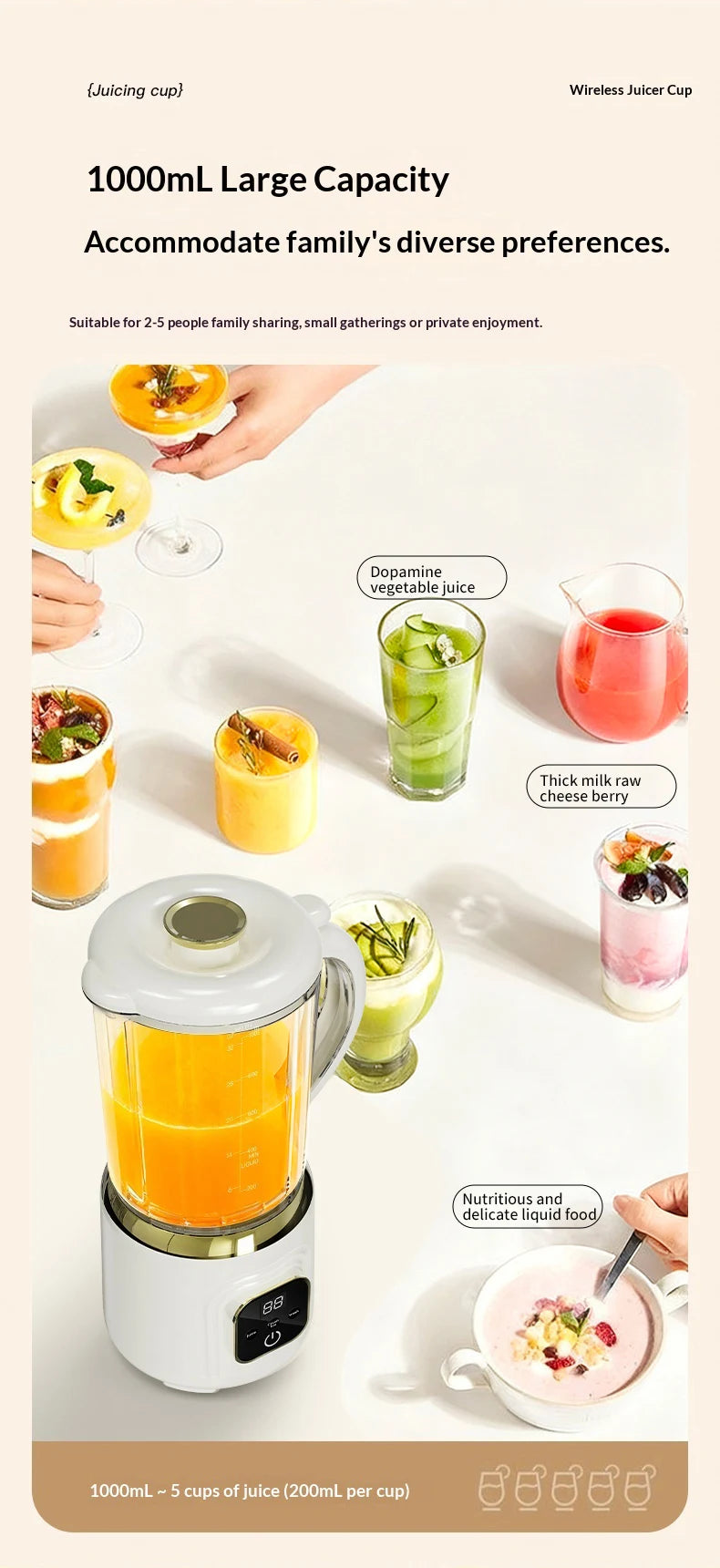 Portable Slow Juicer Automatic Electric Juicer Orange Lemon Fruit Blender Mini Household kitchen Juice Mixer Fruit Juicer USB
