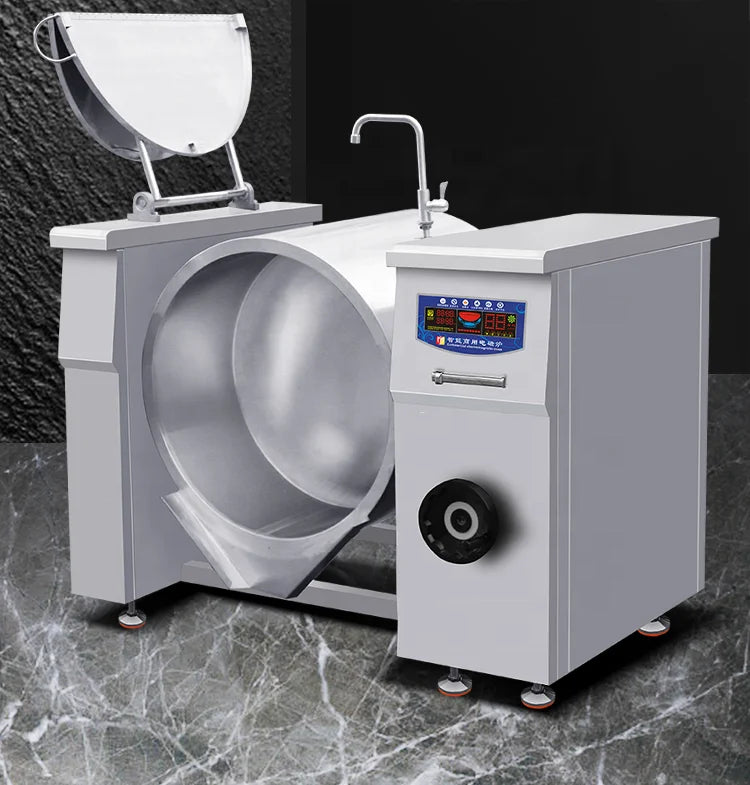 200-Liter Stainless Steel Commercial Induction Wok Cooker Bakery Application Heating Machine for Boiling & Cooking