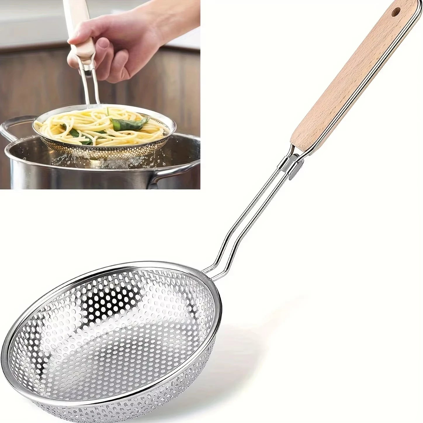 New Stainless Steel Serving Spoon Restaurant Public Use Filtering Soup Rice Ladle Large Size Silver Tone Kitchen Utensil Set