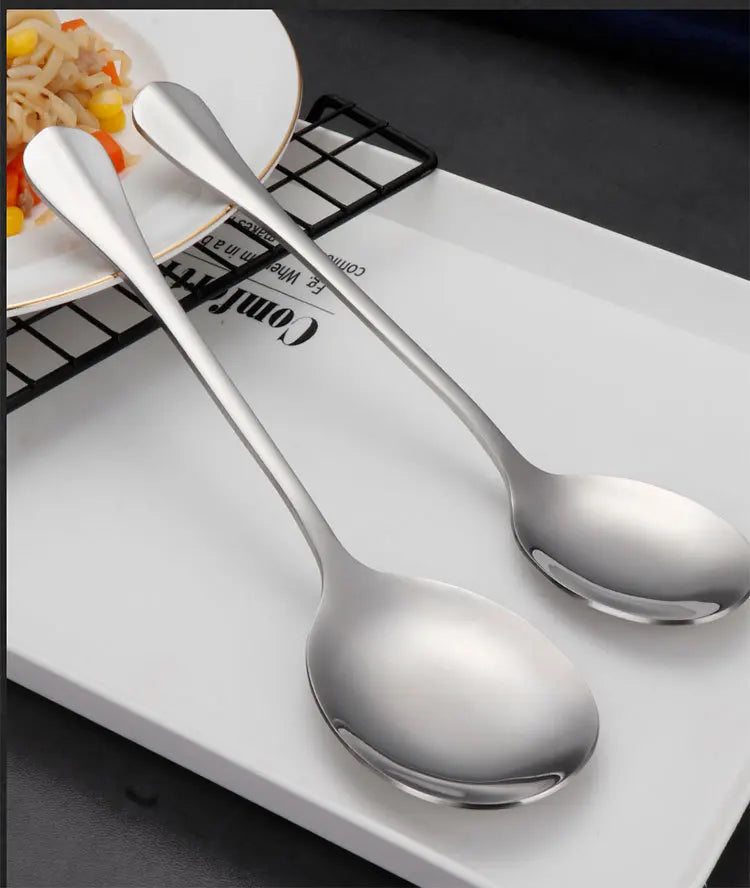 Stainless steel serving spoon, restaurant utility spoon, hotel serving spoon, cafeteria self-service serving spoon