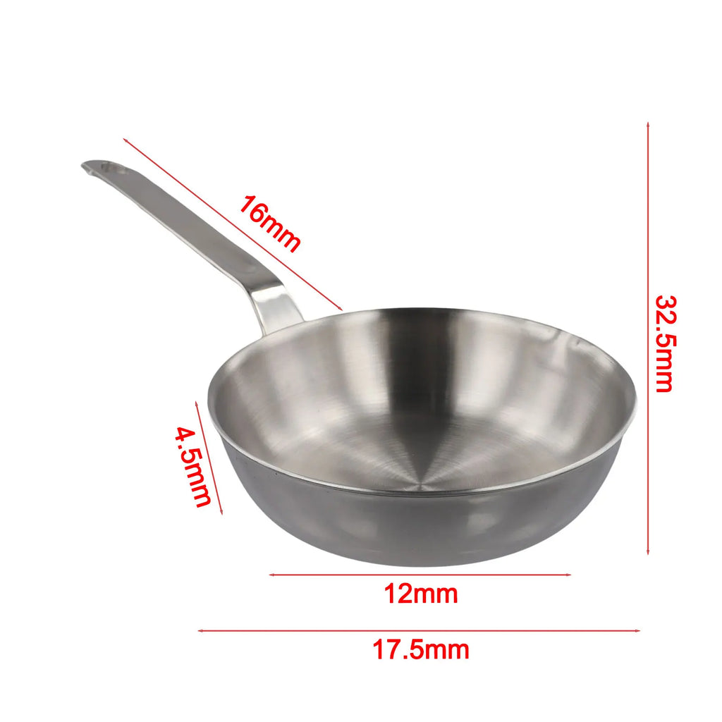 Mini Frying Pan 316 Stainless Steel Omelet Pan Frypan Pot Fried Eggs Sauce Pan Mini Skillet For Butter Kitchen Cookware