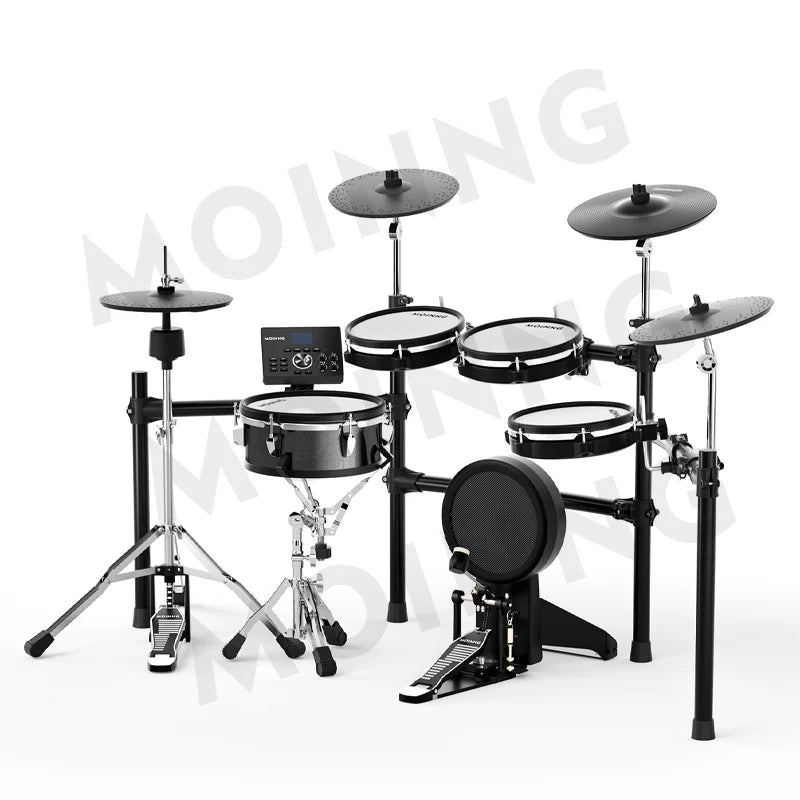 MOINNG MD-300Pro Factory Source E-Drum Kit: Professional Electric Digital Musical Drums With Mechanical Kick