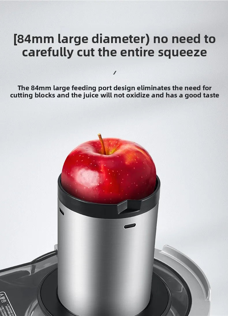 Juicer Machine, 1250W High-Speed Blender for Fruits/Vegetables, BPA-Free 304 Stainless Steel, Easy Clean & Quiet, Household