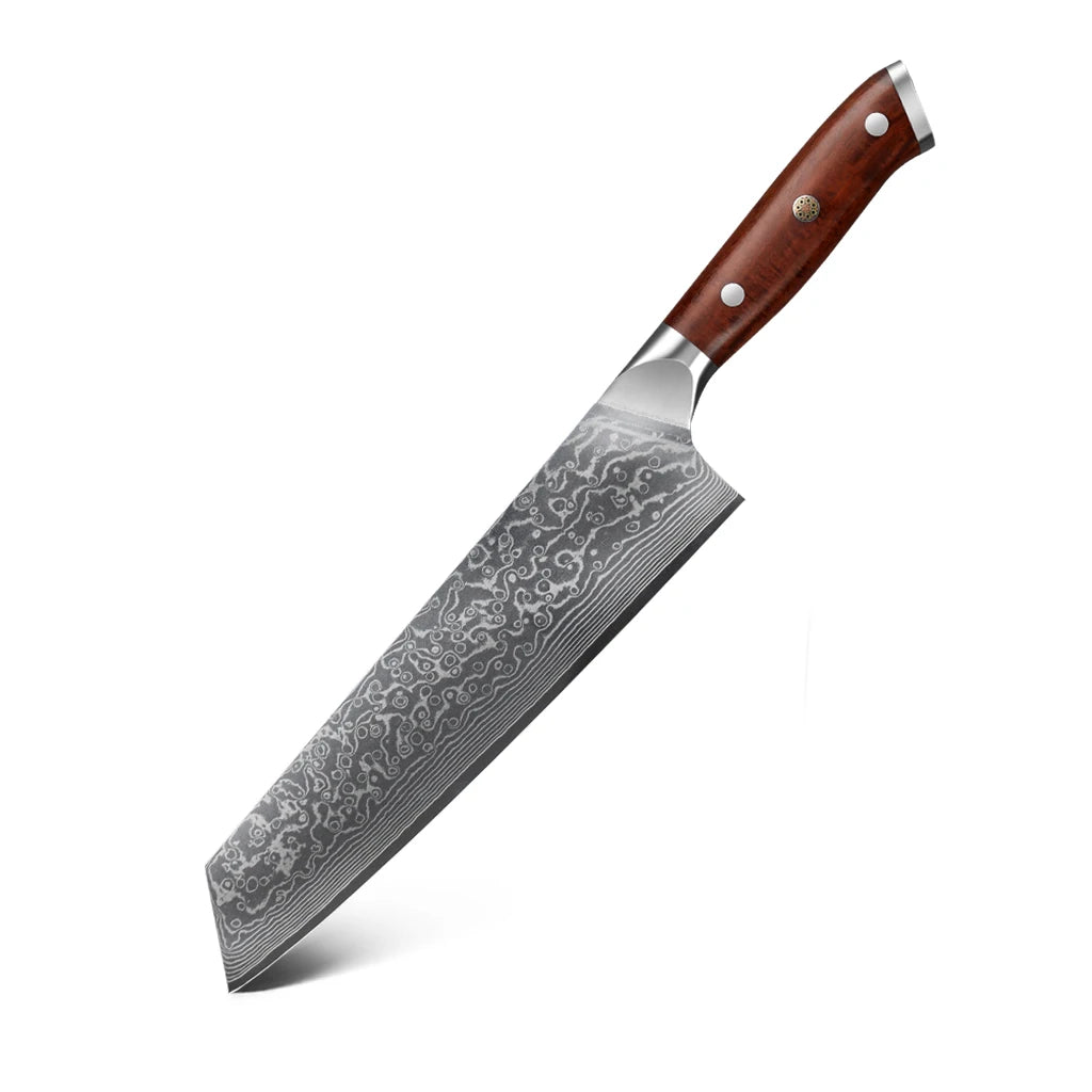 8.5" Kiritsuke Knives 67 Layers Damascus Steel Sharp Blade Chef Knife Meat Cutting Kitchen Cooking Tools with Rosewood Handle