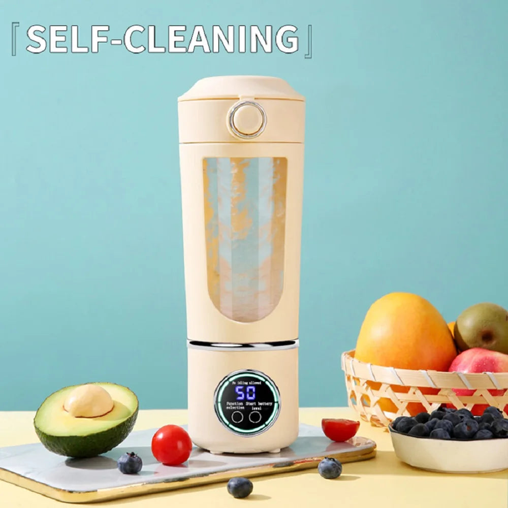 Electric juicer, portable digital blender, USB charging juicer, suitable for making smoothies, milkshakes, and fruit juices