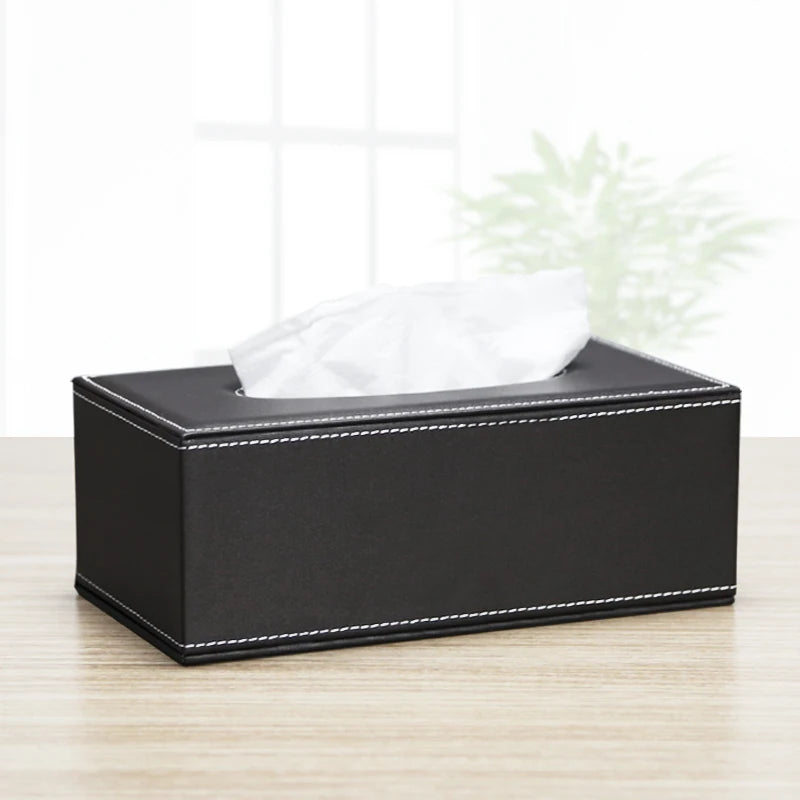 High-End Business Leather Office Supplies Set, Pen Holder, Desktop File Cabinet, Desktop Storage Box