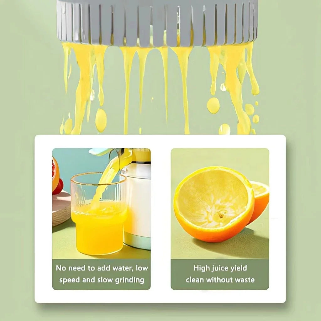 Portable USB Juicer Fully Automatic Fruit Juice Extractor Household Electric Squeezer for Orange Lemon