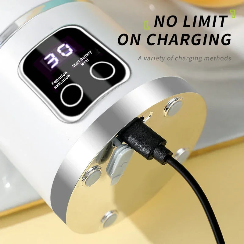 блендер juicer Portable Electric Juicer 450ml 8 Blades Travel Juicer Machine Chargeable Shakes Smoothie Blenders Fresh Juice Cup