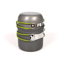 WESTTUNE Camping Pot Hiking Cookware Portable Outdoor Cooking Set Heat Cooker Camping Travel Tableware Kitchen Utensil Equipment