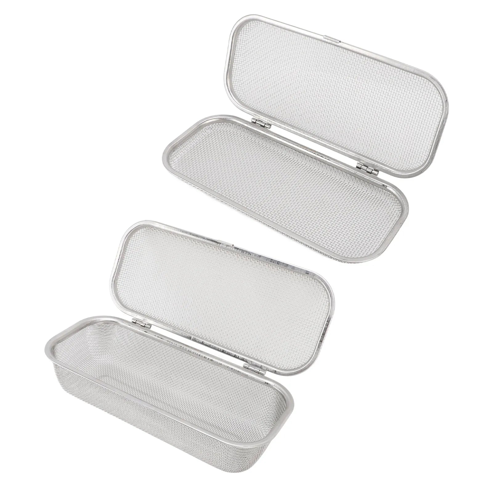 Dishwasher Basket 304 Stainless Steel Dishwasher Silverware Holder Mesh Drain Safe Multifunctional Rectangular for Small Items
