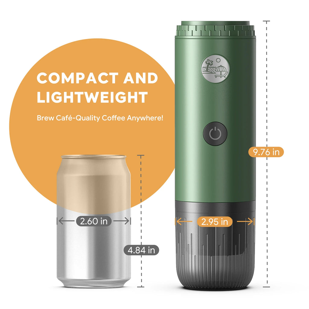 Portable Espresso Machine 3-in-1 Travel Coffee Maker for Camping Hiking Office Self-Heating with USB-C 2026new