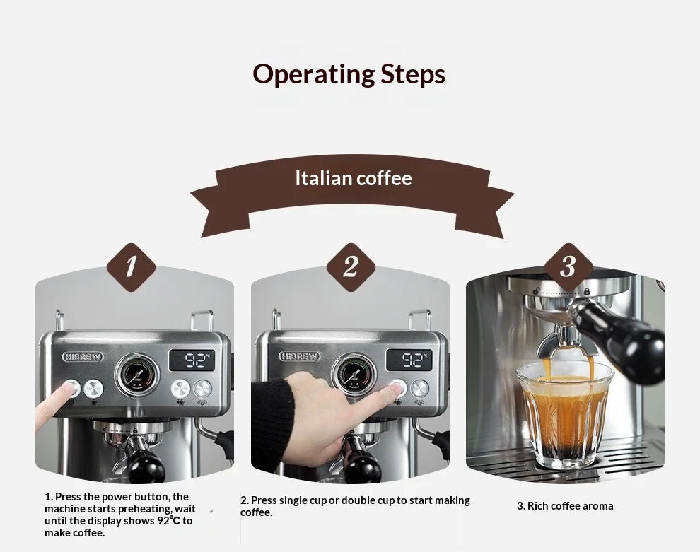 Bean to Cup Professional Barista Coffee Maker Machine Espresso Coffee Machine Best with Grinder