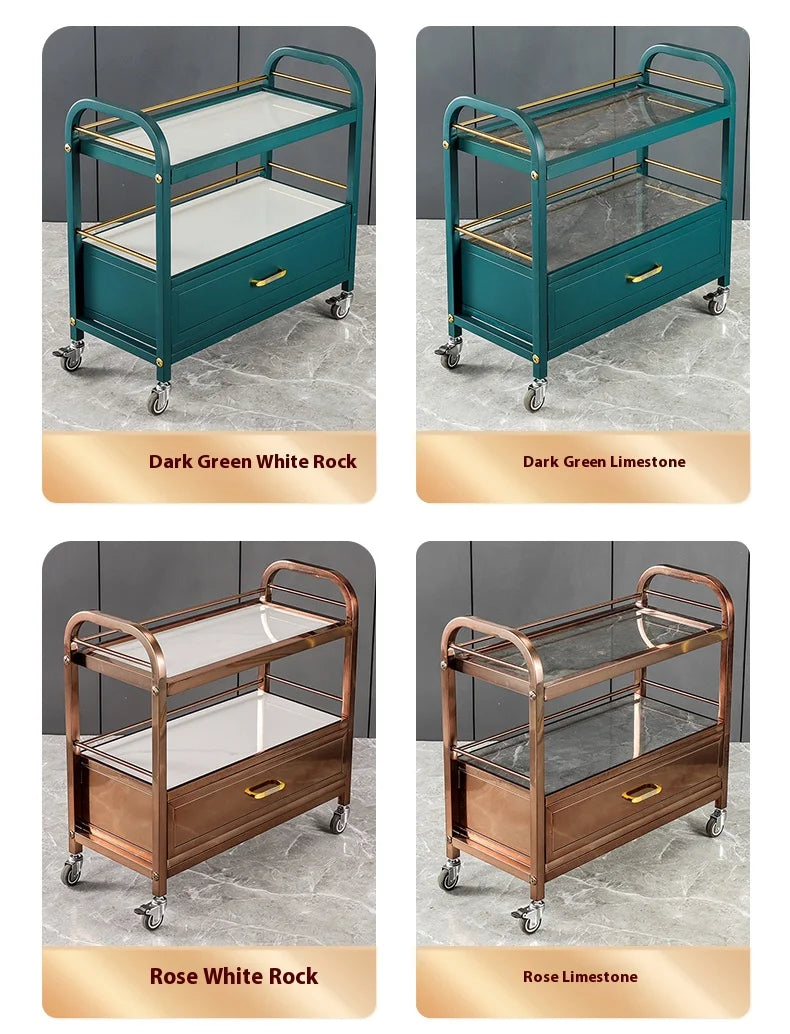 Stainless Steel Utility Cart Restaurant Bar and Hotel Dining Wine Cart Second-Hand Mobile Food Delivery Trolley