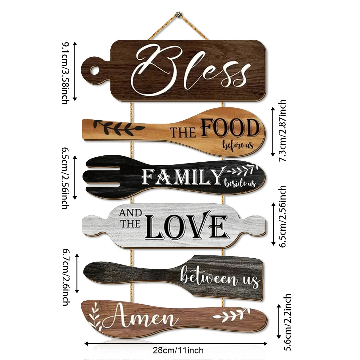 Restaurant Kitchen Family Blessings Wooden Wall Decorations, Kitchen Dining Area Wall Decorations, Home Decor