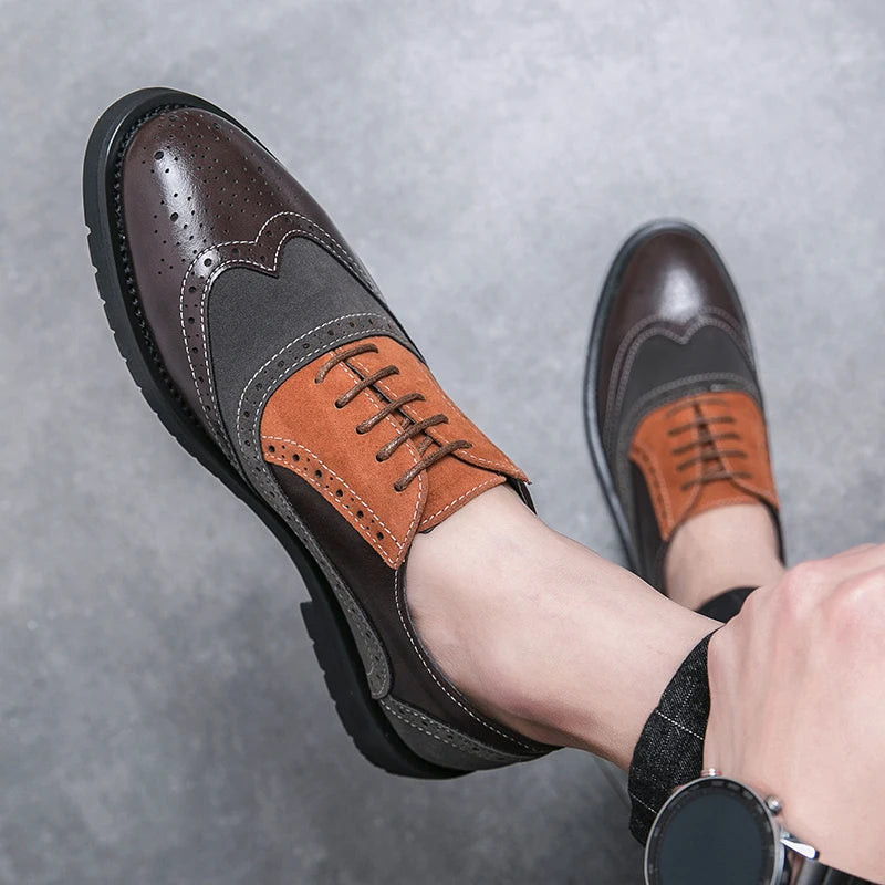 Classic Brand Men's Genuine Leather Shoes Men's Business Shoes High-end Banquet Men's Dress Shoes Versatile Men's Casual Shoes