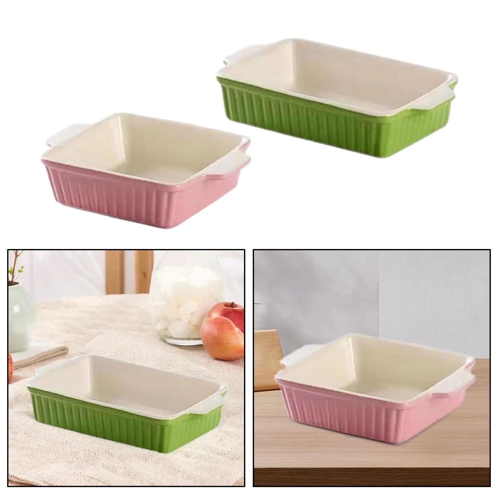 Ceramic Bakeware Porcelain Baking Dishes for Cooking Microwave Oven Banquet