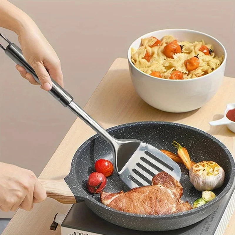 Stainless Steel Slotted Turner Kitchen Cooking Spatula Saute Steak Burger Butter Tool Kitchen Utensils Cookware