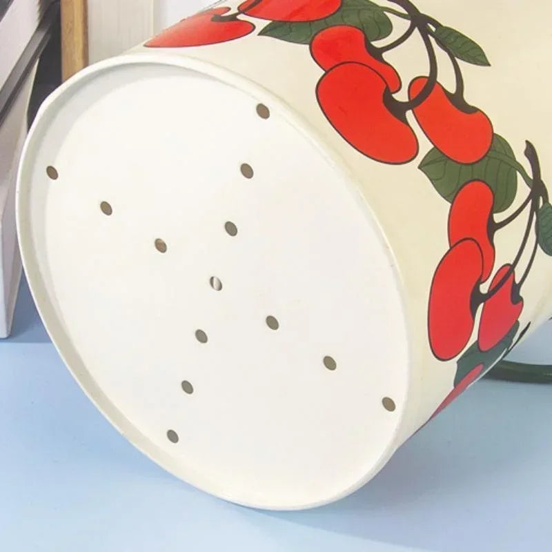 Retro Tableware Storage Bucket Draining Rack with Divider Kitchen Knife and Fork Storage Box Home Decoration for Kitchen Tools