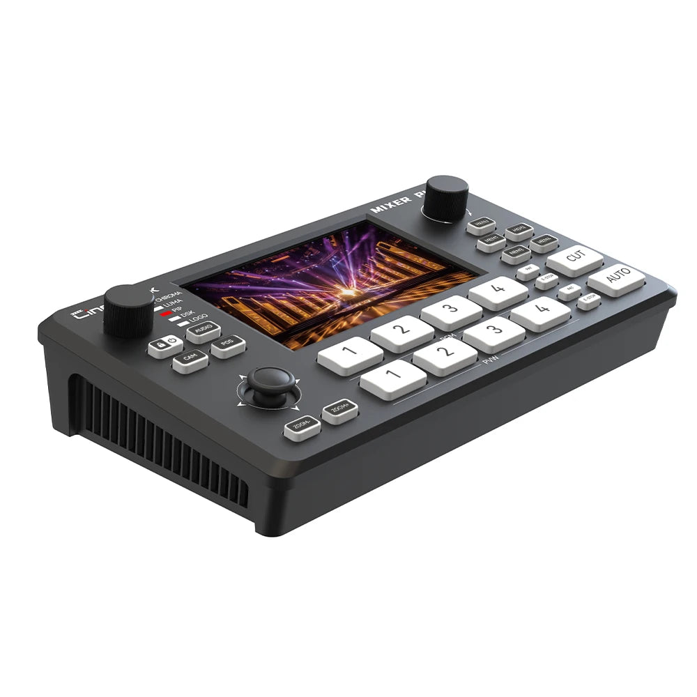 Cinetreak Mixer Plus 4 Channel HDMI-compatible Output Live Video Switcher with 4.5" Real-time Multi View Monitoring