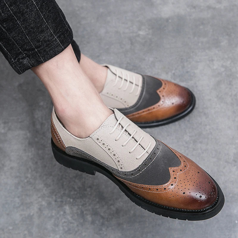 Classic Brand Men's Genuine Leather Shoes Men's Business Shoes High-end Banquet Men's Dress Shoes Versatile Men's Casual Shoes